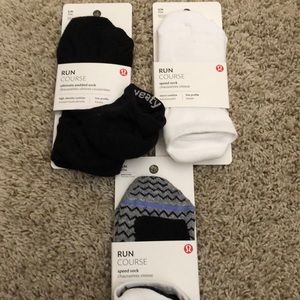Lululemon socks (3 pairs never been worn/opened)